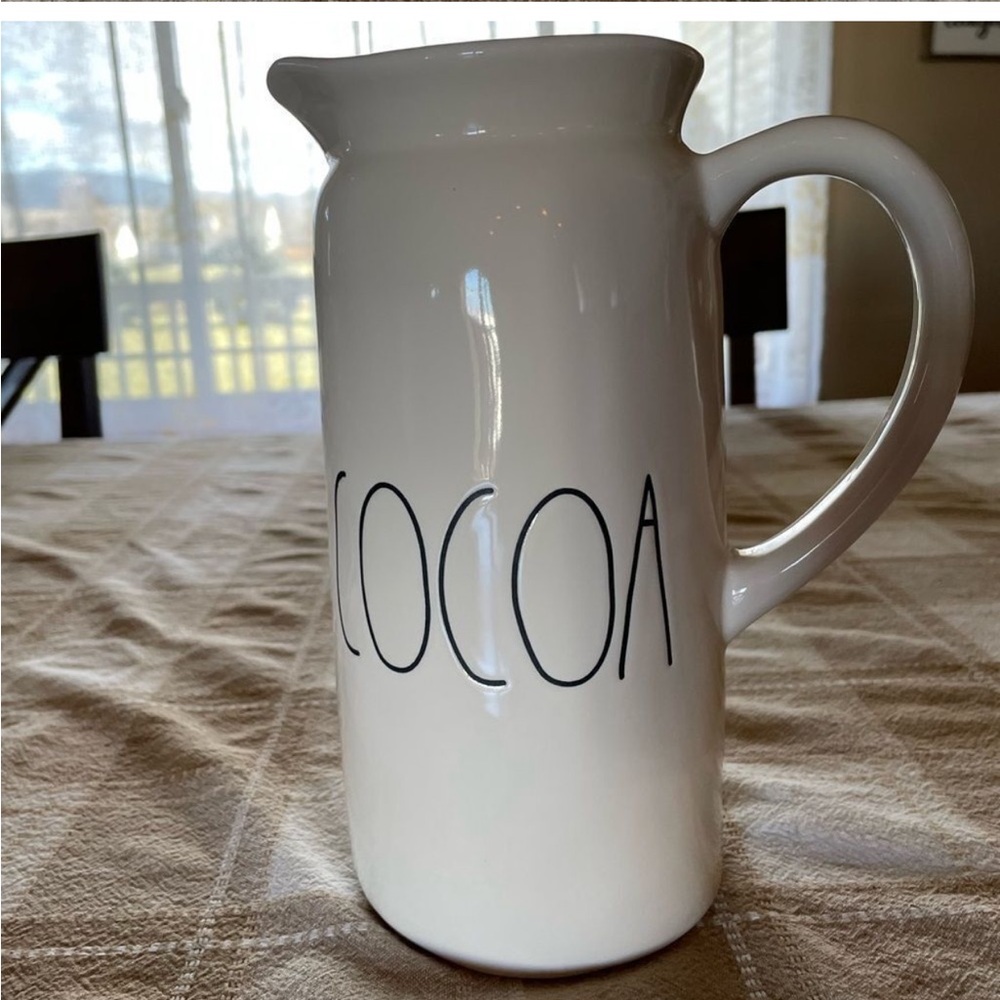 Rae Dunn COCOA Pot pour pitcher holiday servewear